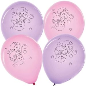 Magische zeemeermin feestballonnen (10 stuks) Feest Versieringen