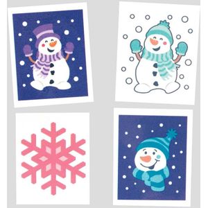 Vrolijke Sneeuwpop Potloden (60 stuks) Kerstmis Sok Vullers