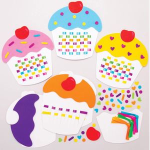 Cupcake Weefsets (6 stuks) Naai Sets