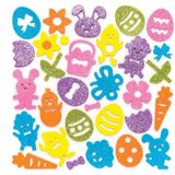 Pasen glitter stickers van foam (100 stuks) Pasen Kunst & Ambacht