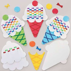 Regenboog ijsjes weefpakketten (6 stuks) Naai Sets