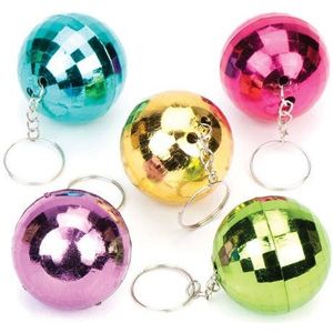 Sleutelhangers met discobol (6 stuks) Speelgoed