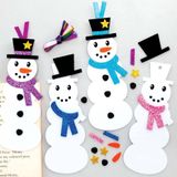 Mix & Match sneeuwpop Boekenleggers (8 stuks) Kerst Knutsel Activiteiten
