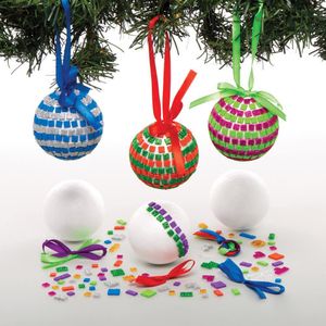 MozaÃ¯ek Kerstbal Sets  (4 stuks) Kerst Knutsel Activiteiten