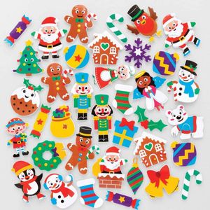 Kerst Stickers van Foam (200 stuks) Kerst Ambachtelijke Benodigdheden