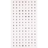 Letter- en nummerstickers (1000 stuks) Accessoires knutselen