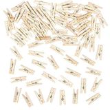 Kleine wasknijpers van hout (100 stuks) Accessoires knutselen
