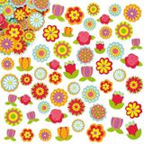 Foam stickers bloem  (144 stuks) Accessoires knutselen