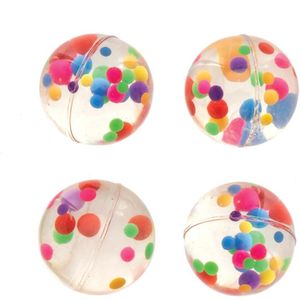 Doorzichtige regenboog stuiterballen (8 stuks) Speelgoed