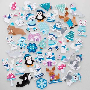 Arctische schuimstickers (200 stuks) Kerst Ambachtelijke Benodigdheden