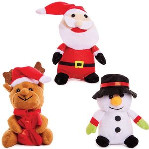 Kerst Knuffel Mini Speelgoed (3 stuks) Kerstmis Sok Vullers