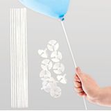 Herbruikbare ballonstokken & bekers (50 stuks) Feest Versieringen