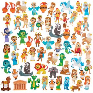 Griekse Mythologie schuim stickers  (200 stuks) Knutselspullen