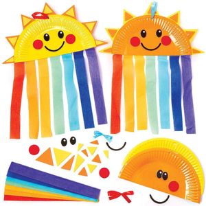 Regenboog Bordjes Kits (4 stuks) Knutselset