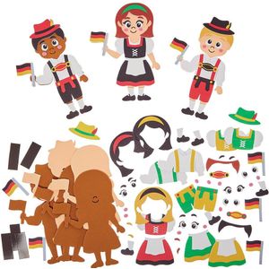 Duitse traditionele kleding magneetpakketten  (8 stuks)