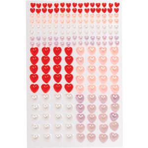 Hartvormige Zelfklevende Parels (200 stuks) Accessoires knutselen