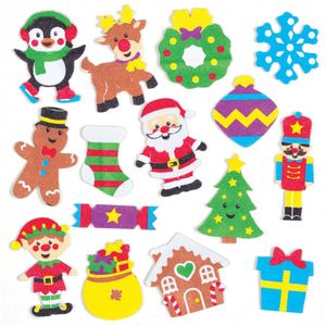 Kerst Foam Stickers  (120 stuks) Kerst Ambachtelijke Benodigdheden