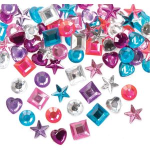 Zelfklevende prinsessen kleuren Edelsteentjes van Acryl  (200 stuks) Accessoires knutselen