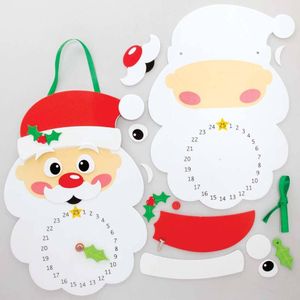 Kerstman Kalender Sets (4 stuks) Kerst Knutsel Activiteiten