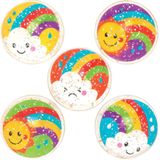Regenboog Glitter Stuiterballen (10 stuks) Speelgoed