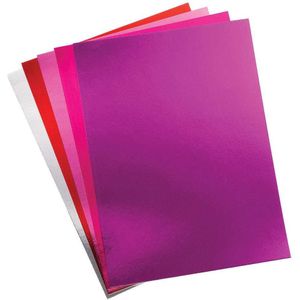 Rode, roze en paarse metalen kaart  (20 stuks) Knutselen Van Karton En Papier