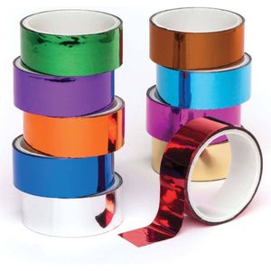 Metallic tape (10 stuks) Knutselspullen