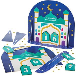 Baker Ross - Aftelkalender - Multicolor - Schuimstickers - 28 cm x 28 cm