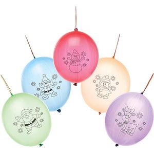 Kerstballonnen (10 stuks) Kerst Ambachtelijke Benodigdheden
