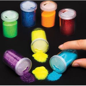 Regenboog Glitter Strooibusjes (7 stuks) Knutselspullen