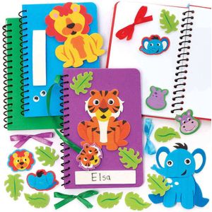 Jungle Dieren Notitieboekjes Kits (4 stuks) Speelgoed