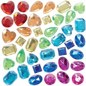 Grote zelfklevende regenboog juwelen (120 stuks) Accessoires knutselen