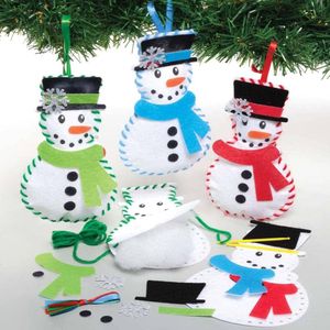 Sneeuwpop Decoratie Naaisets (3 stuks) Kerst Knutsel Activiteiten