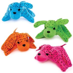 Regenboog Vlekkerige Hond Pluche Makkers (4 stuks) Speelgoed