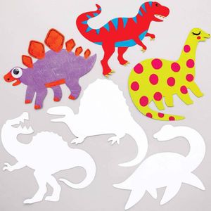 Dinosaurus kaartvormen  (30 stuks) DIY knutselen