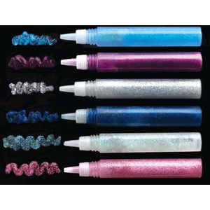 Winter Glitter lijm pennen (Pot met 24 stuks) Knutselspullen