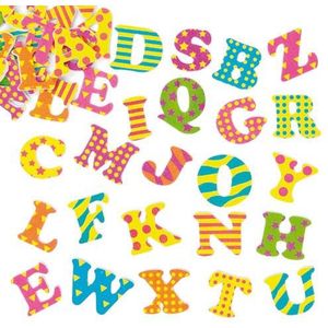 Patroon letter stickers van foam (400 stuks) Accessoires knutselen
