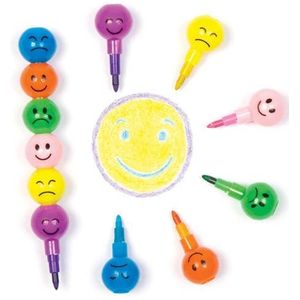 Emoji waskrijtjes (10 stuks) Speelgoed