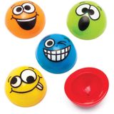 Springende poppers met grappige gezichtjes (12 stuks) Speelgoed