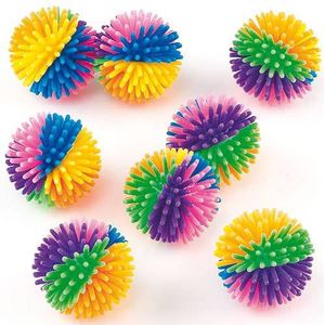 Stekelige regenboogballen  (8 stuks) Speelgoed