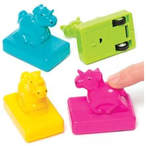 Terugtrekracers in de vorm van eenhoorn (4 stuks) Speelgoed