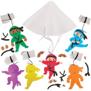 Ninja Parachutist Sets  (6 stuks) Speelgoed