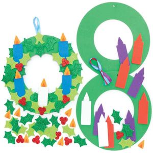 Kalender Kaars Krans sets (3 stuks) Kerst Knutsel Activiteiten