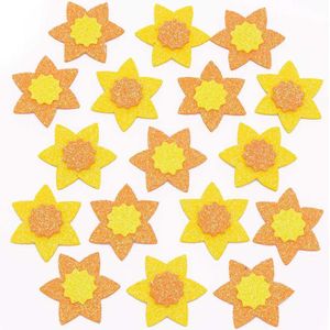 Narcissen Glitter Stickers  (120 stuks) Accessoires knutselen