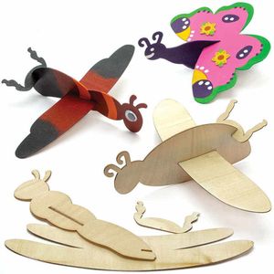 Bug houten zweefvliegtuigen (8 stuks) Knutselen Met Hout