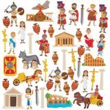 Oud Rome schuim stickers  (200 stuks) Knutselspullen