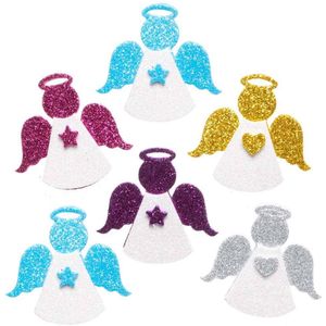 Engel Glitter Stickers van Foam (100 stuks) Kerst Ambachtelijke Benodigdheden
