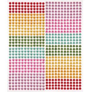 Zelfklevende parels in regenboogkleuren (372 stuks) Accessoires knutselen