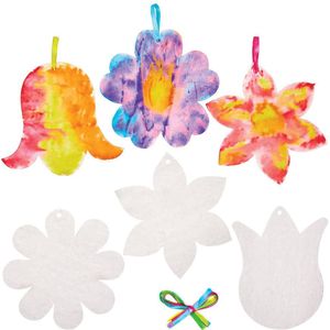 Flower Colour Diffusing Papier Shapes  (30 stuks)