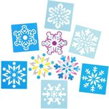 Sneeuwvlok Sjablonen  (8 stuks) Kerst Ambachtelijke Benodigdheden