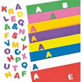 Hoofdletter stickers van foam (600 stuks) Accessoires knutselen